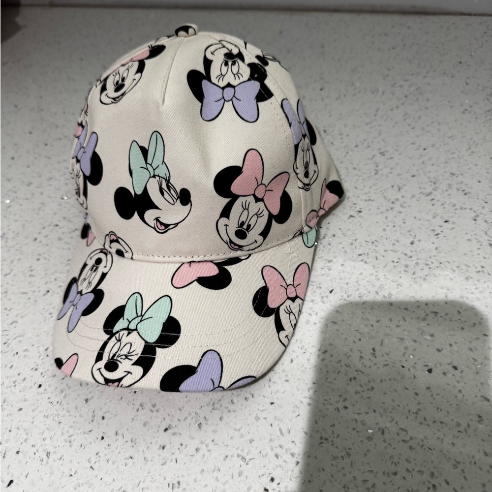Disney Minnie Mouse Hat with Black and White Accents